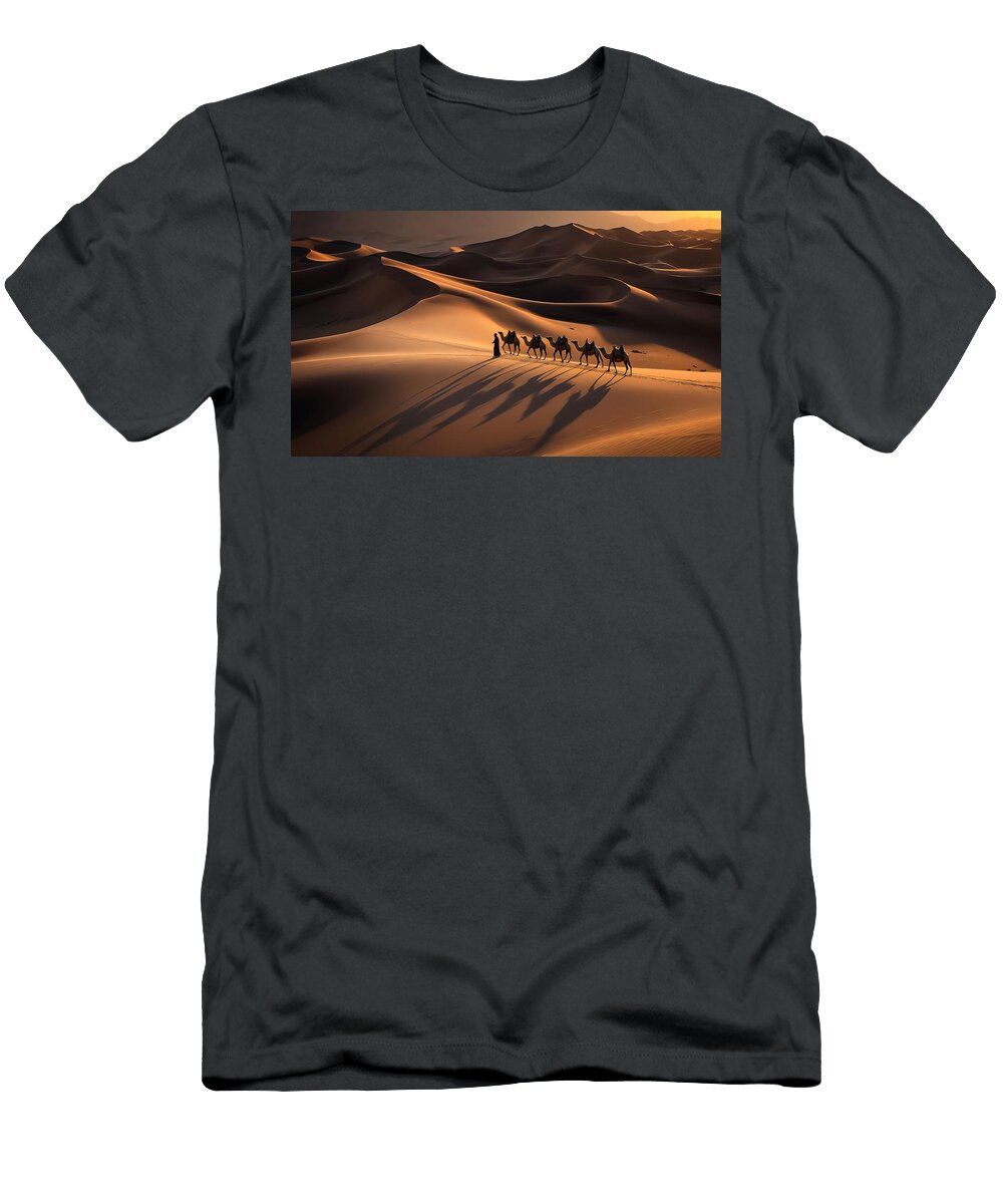 A Line of Camels Manjik Pictures T-Shirt