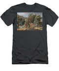 A River Landscape with Figures Constructing an Aqueduct Beside Waterfalls Oriental Figures and Camel Christoph Ludwig Agricola T-Shirt