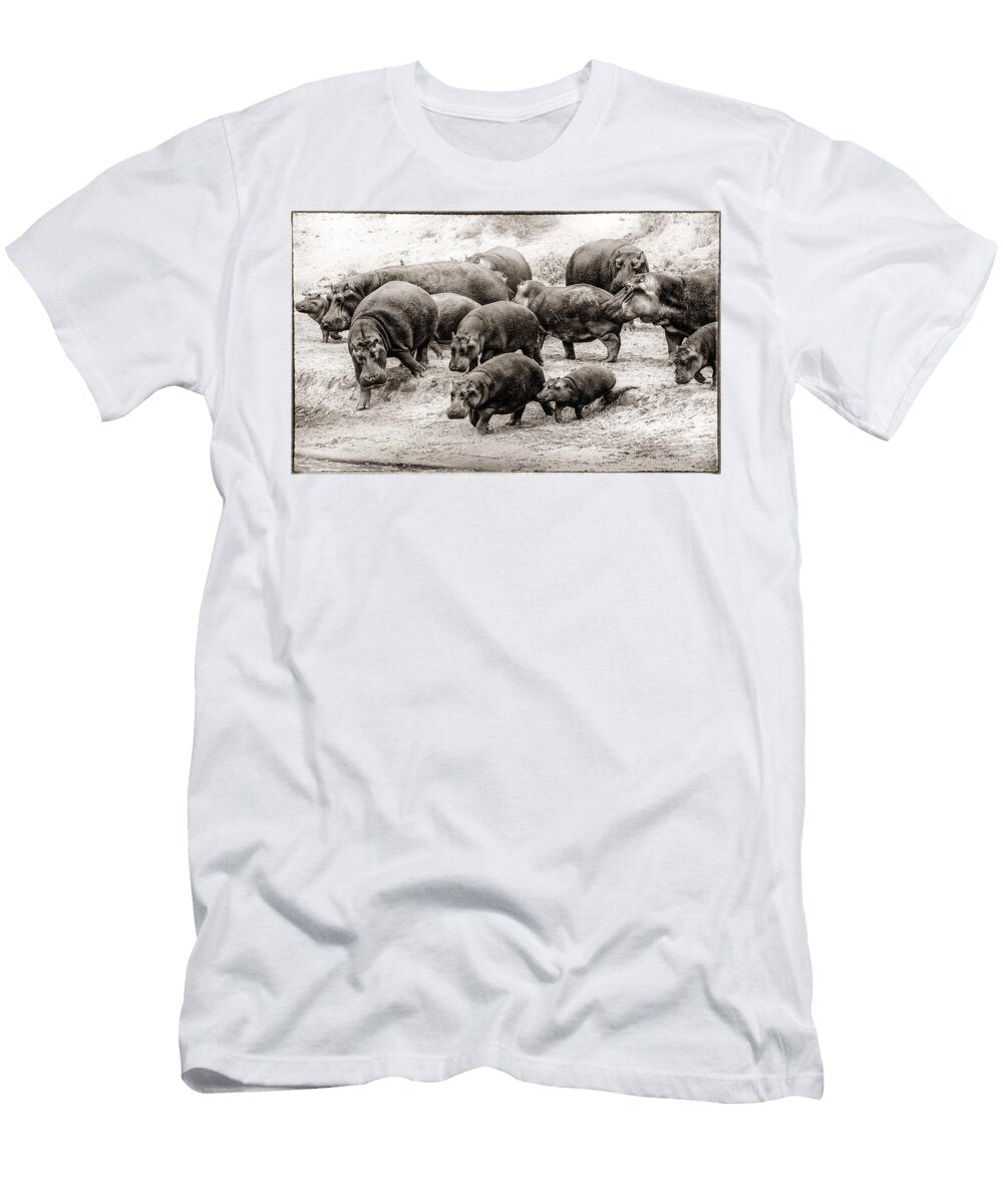 Aware Hippos Mike Gaudaur T-Shirt
