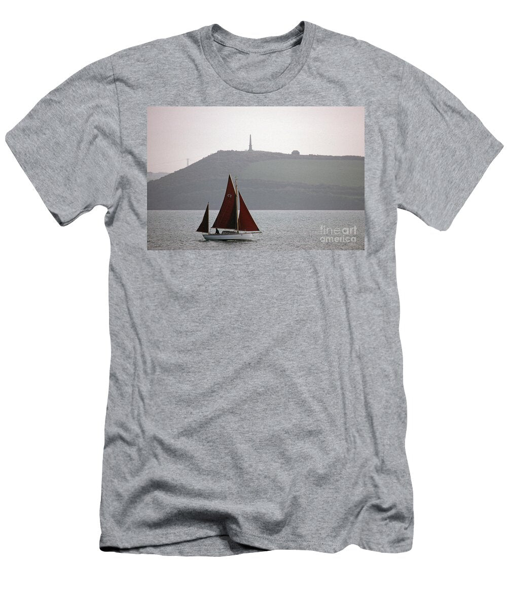 Boat Sailing Up the Camel River Pass Dennis Hill Padstow Cornwall Alain Le Garsmeur T-Shirt
