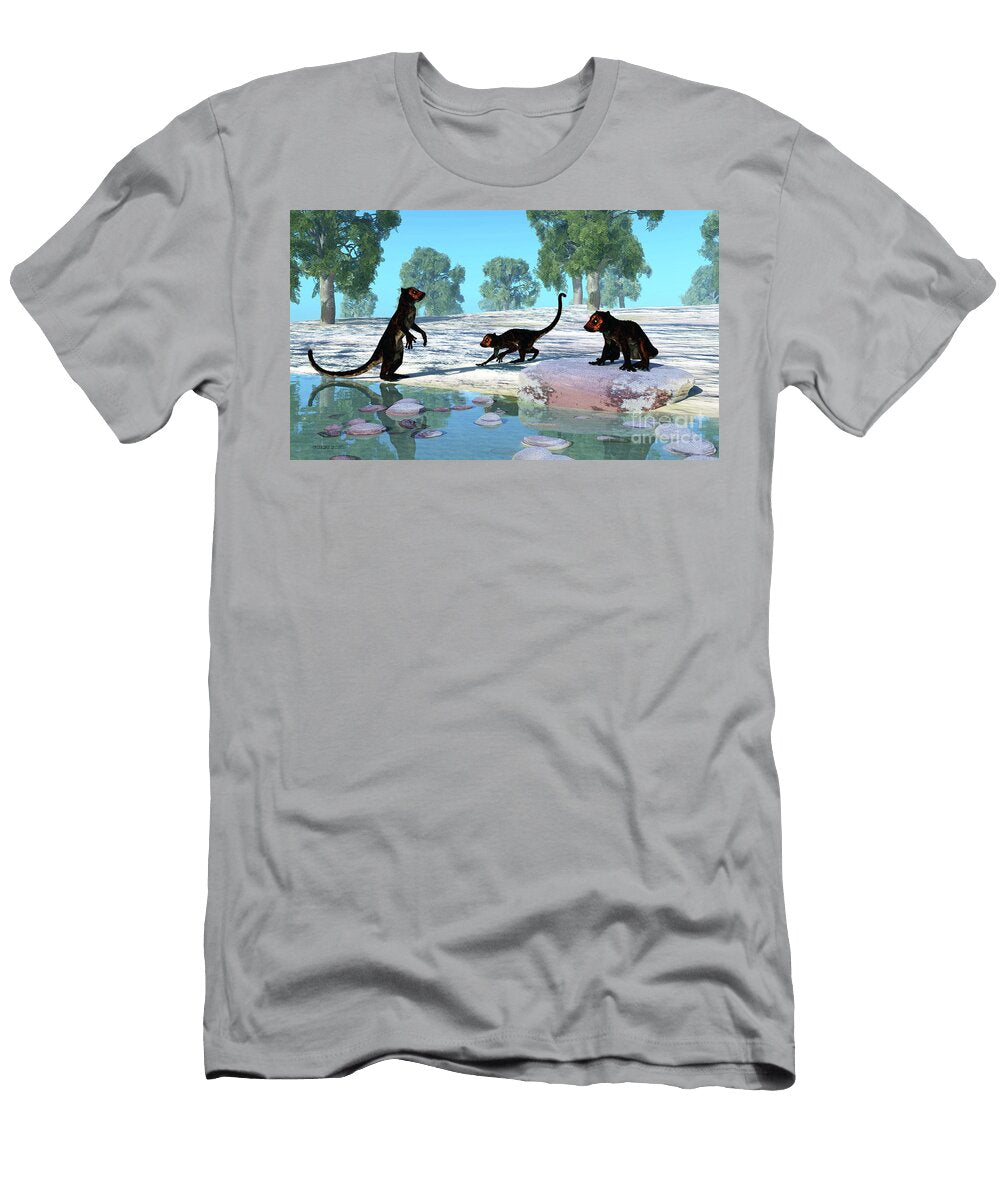 Darwinius Animals in Forest Corey Ford T-Shirt