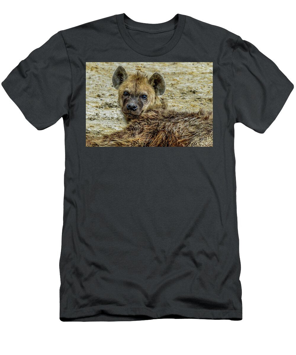 Hyena in the Serengeti Marilyn Burton T-Shirt