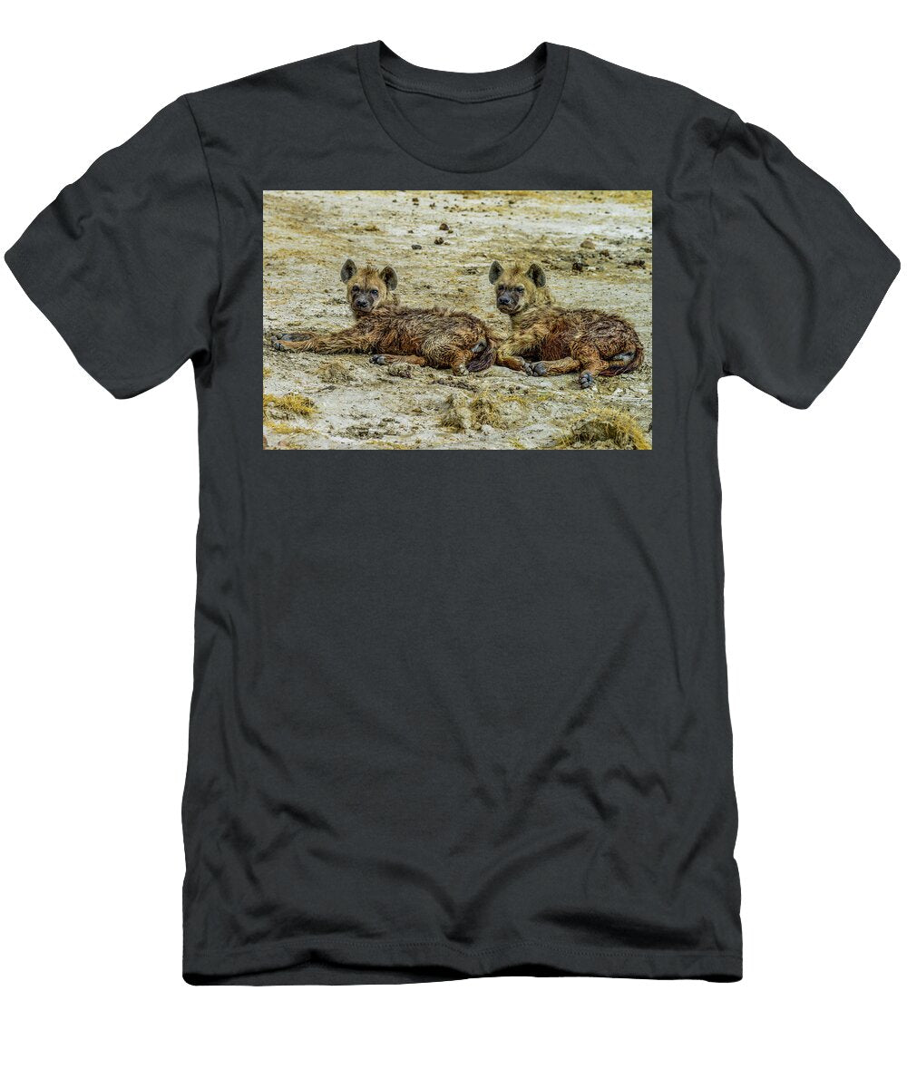 Hyenas in the Serengeti Marilyn Burton T-Shirt