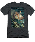 Stained Glass Hippopotamus Hippopotamus Luna Farmer T-Shirt